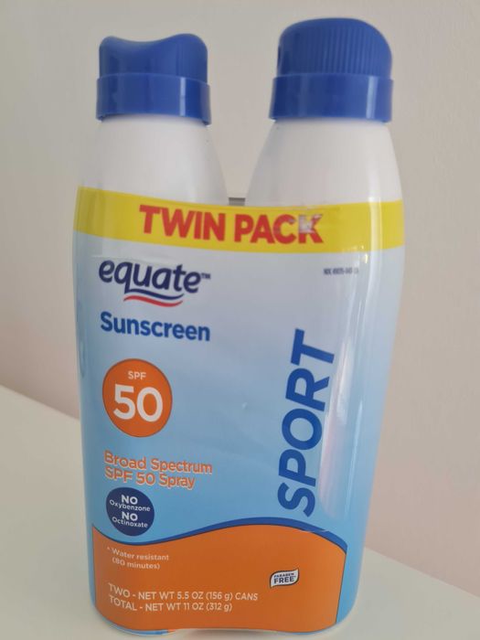 Protetor solar Equate Sport SPF 50 com 312 mL - duas unidades