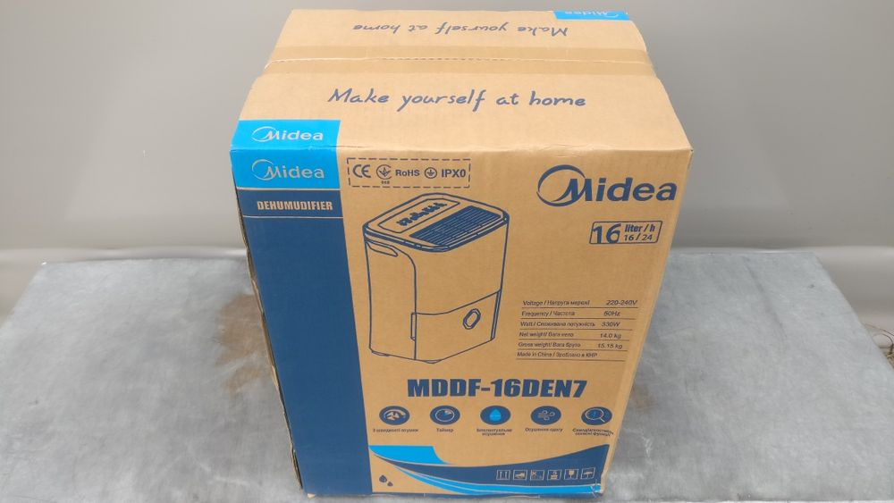 Осушувач повітря з компресором MIDEA MDDF-16DEN7 16 літрів/добу