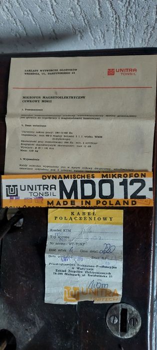Mikrofon MDO 12 Unitra Tonsil