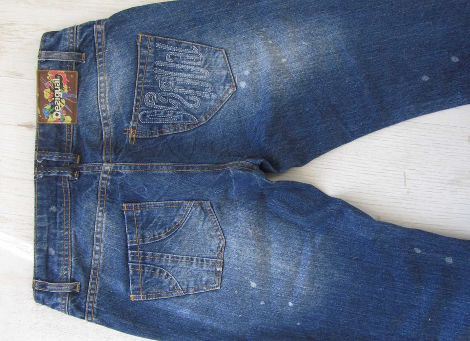 Desigual - jeans, biodrówki, prosta nogawka R.30 (M)