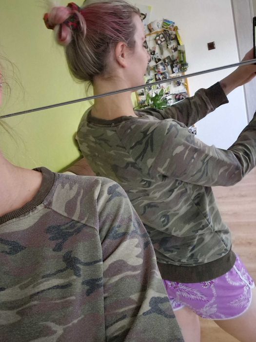 bluzka moro dresowa