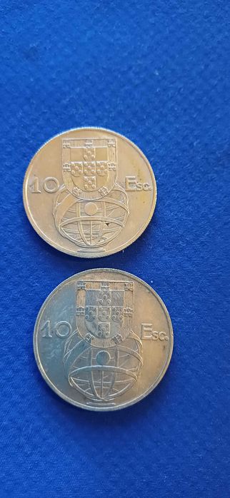 Moedas de prata de 10 escudos de 1954/55