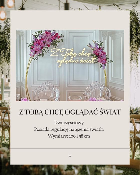 Wypożyczalnia napisów led - lokalnie w Lublinie/Czuby