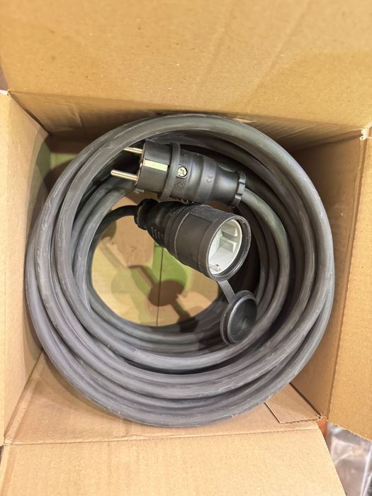 Подовжувач електричний 16А (3.5 кВт)  1-4 гніздо із заземленням 20м