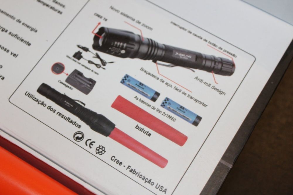 Kit Lanterna mais poderosa do mercado legal 8000 Lumens reais.Novas