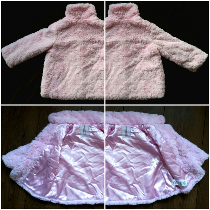 r. 80/86 futerko przejściowe kożuszek Young Dimen. RÓŻOWY BORDO