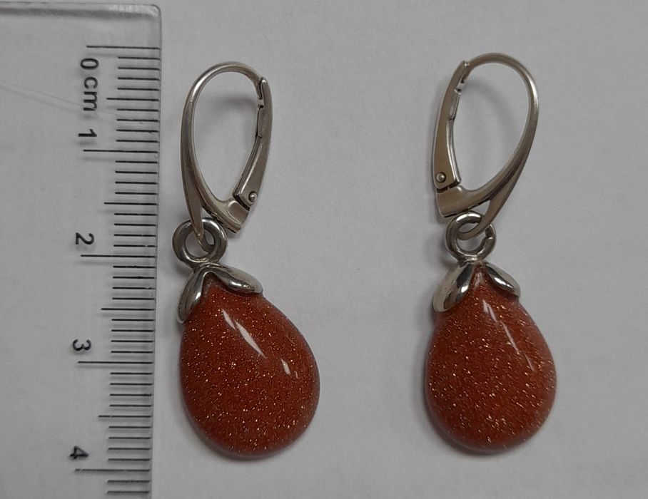 Kolczyki srebrne ,,Noc Kairu,,