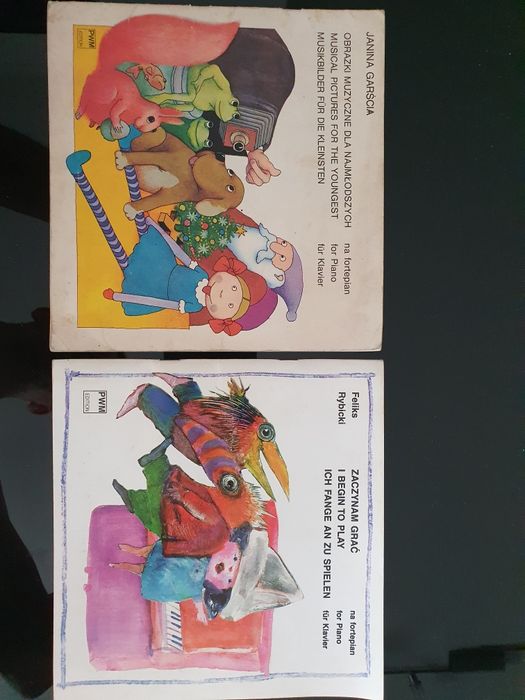 Obrazki muzyczne i zaczynam grać na fortepian pianino