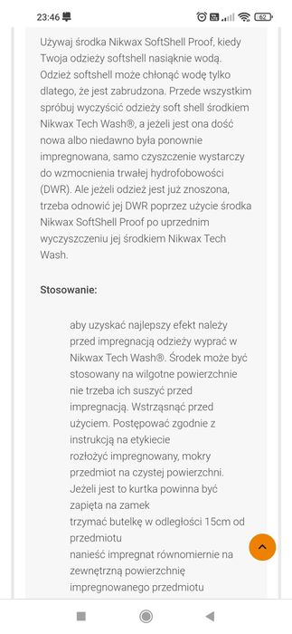 Nikwax Softshell Proof w sprayu