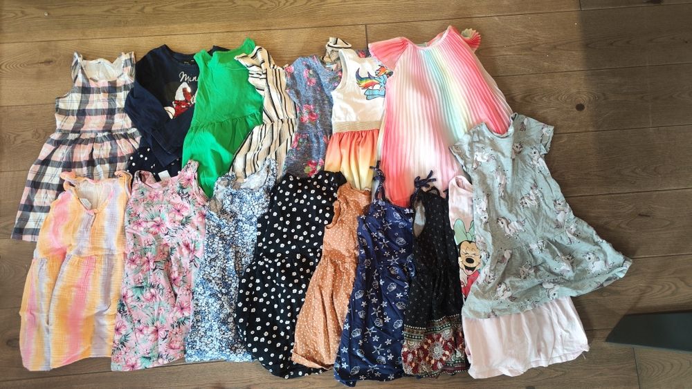 Pakiet ubrań dziewczęcych rozm. 116 – lato