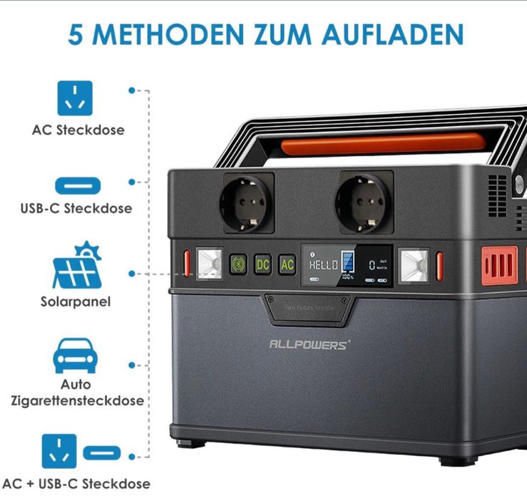 Портативний генератор павербанк 220В ALLPOWER S300 78000 mAh (Jackery)