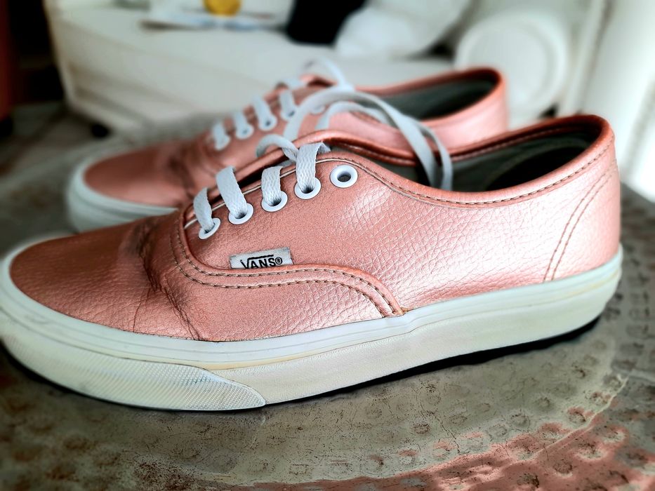 Ténis VANS rosa prateado