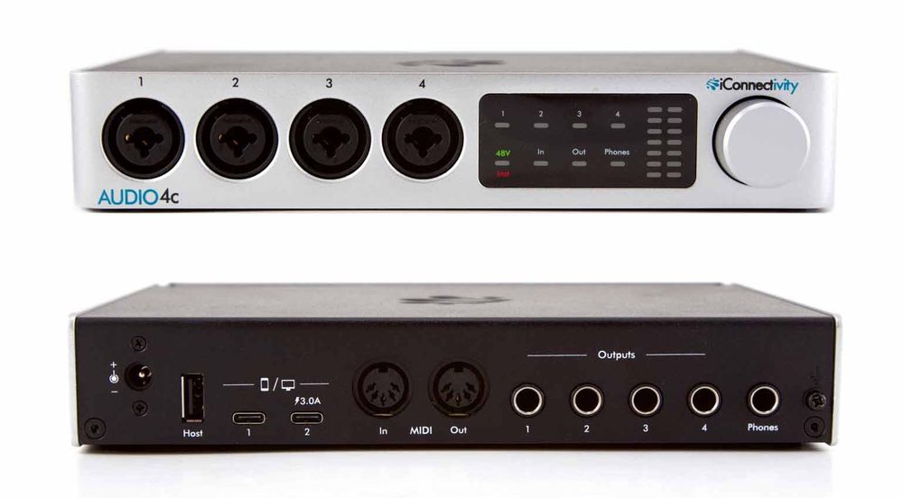 iConnectivity Audio4C interface audio 2x USB C 4i4