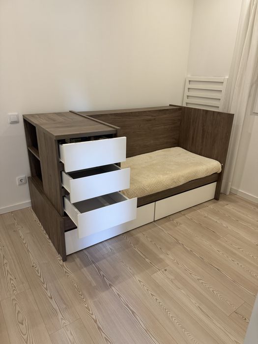 Cama evolutiva Trama combi + Colchão Care, com muito pouco uso