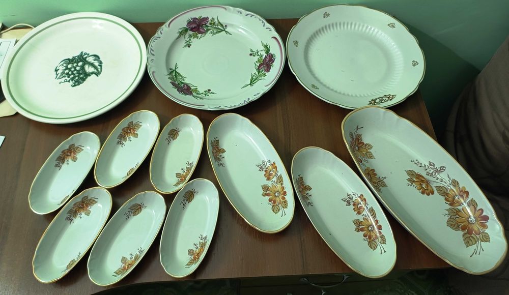 Дешево винтажный фарфор набор блюд селедочниц салатниц советских часив