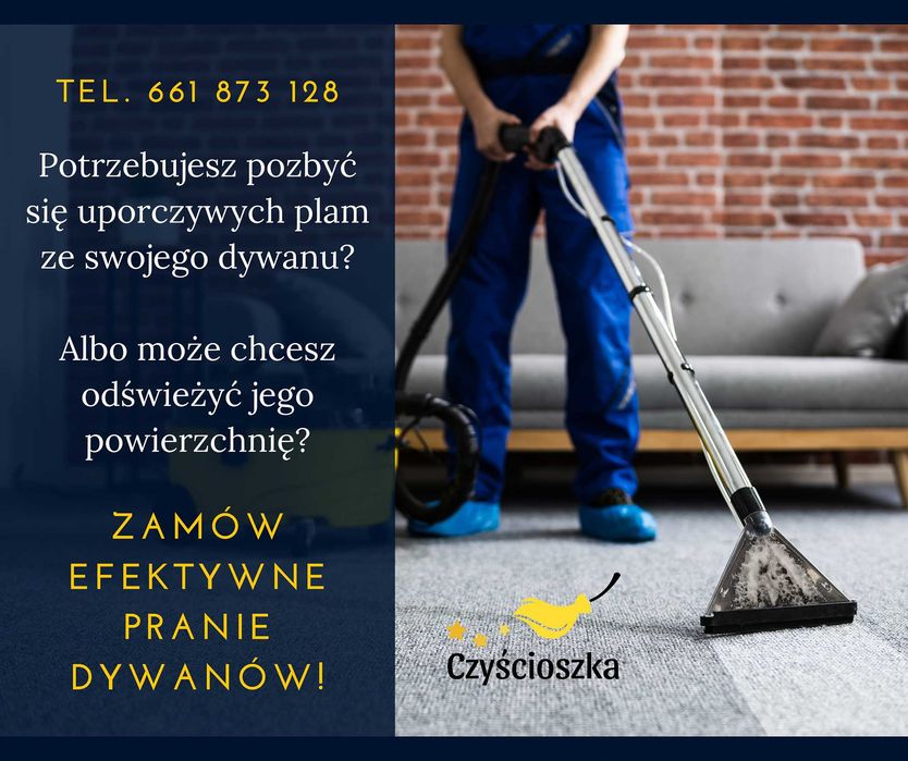 Sprzątanie mieszkań/ domów/ biur/ mycie okien pranie dywanów tapicerki