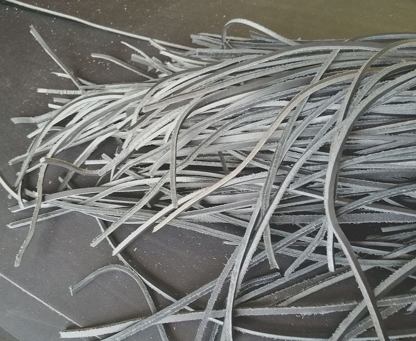 Rzemyk rzemień skóra brąz 15 szt