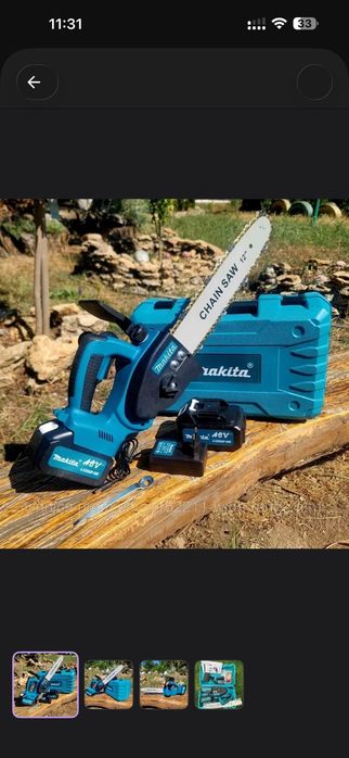 Акція! потужна акумуляторна пила Макіта Makita duc355hn 12 16  ланцюг