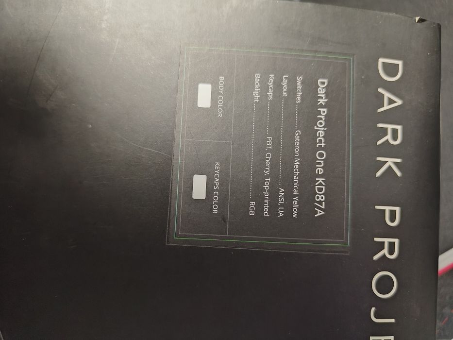 клавіатура dark project kd87a