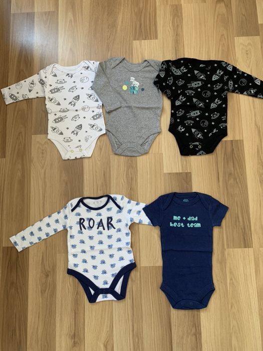 Nowe body 5 sztuk rozm. 68 cool club smyk disney