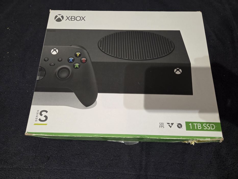 Xbox series s carbon black 1tb  z oryginalnym padem 2023