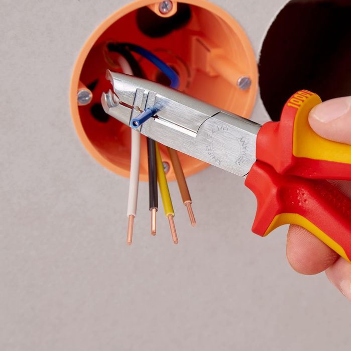 Knipex 13 46 165 Sb Szczypce do ściągania izolacji chromowane, izol.
