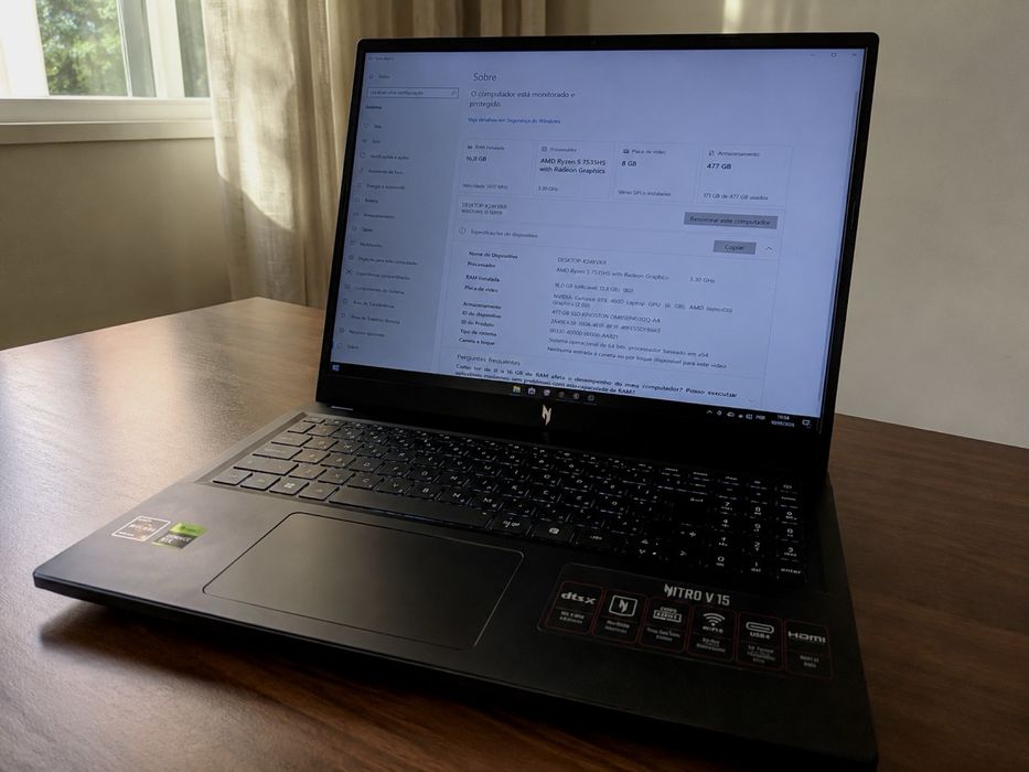 Portatil Gamer NITROV15 | RTX 4050 6gb