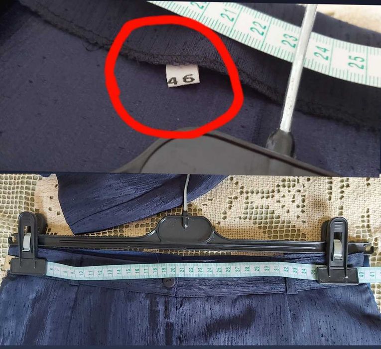 Fato casaco e saia azul