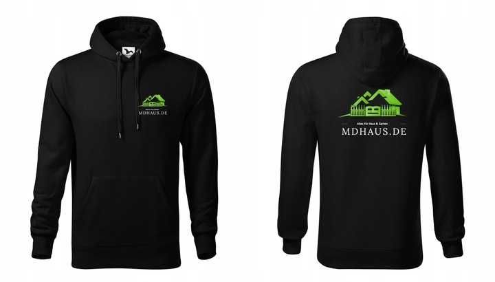 Bluza z kapturem z logo firmy firmowe reklama