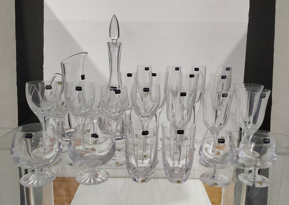 Cristal e vidro - Serviço de copos Atlantis