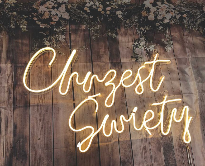 Chrzest Święty neon