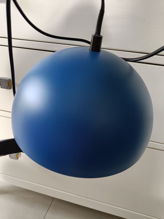 Nowa metalowa Lampa  niebieska
