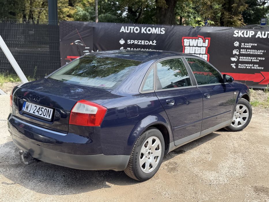 Audi A4 1.9 TDI Automat 2004 Klima 2 Strefy Tempomat Hak Alufelgi Niskie Spalanie Zadbana