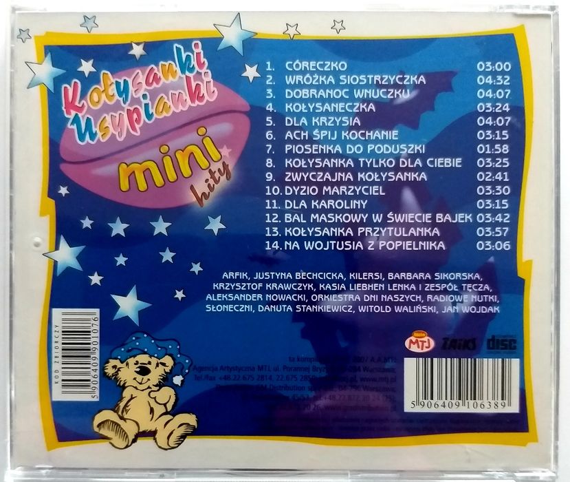 Kołysanki Usypianki Mini Hity 2007r Killersi Danuta Stankiewicz