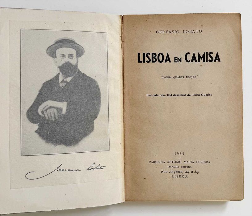 1954, Gervásio Lobato, Lisboa Em Camisa. Ilustrado.