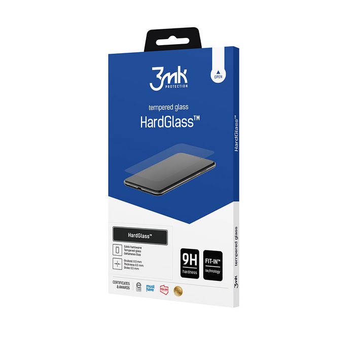 Szkło hartowane 9H 3mk HardGlassTM na iPhone 15 Pro
