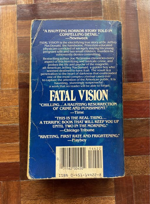 Livro: "Fatal Vision", de Joe McGinniss