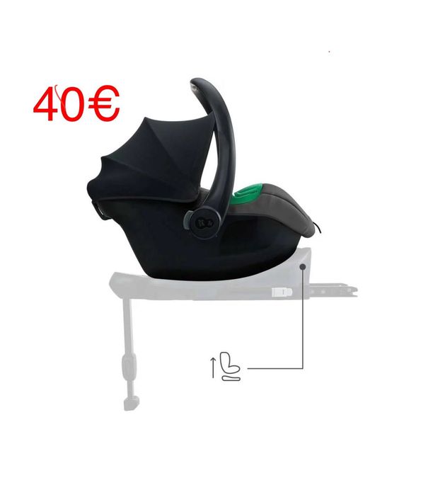 Cadeira auto KINDERKRAFT Mink PRO 2 (40-87 cm/ 0-15 meses - Cinzento)