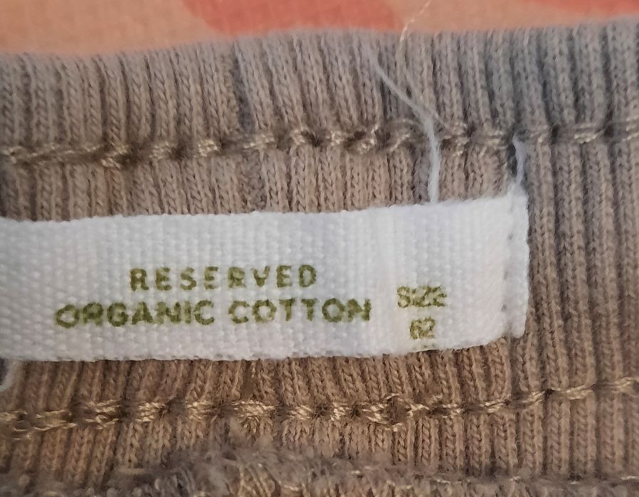 Reserved Bluza krokodyl spodnie kieszen Organic Cotton 62 dres