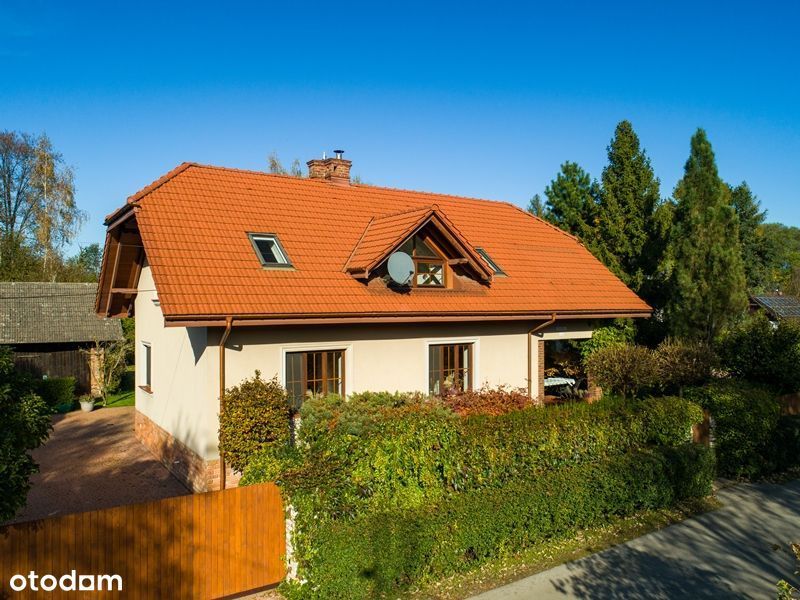 Krzeszowice, dom z klimatem + garaż dwustanowiskowy, piękny ogród