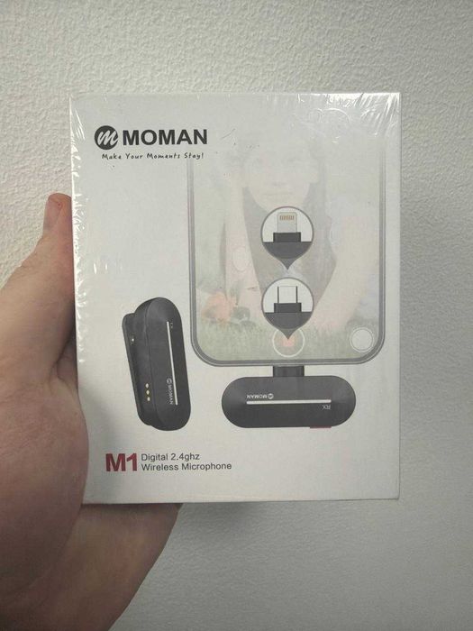 Бездротовий мікрофон MOMAN M1 2.4GHz (для смартфона)