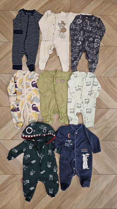 2 zestawy pajacyków dla chłopca r62