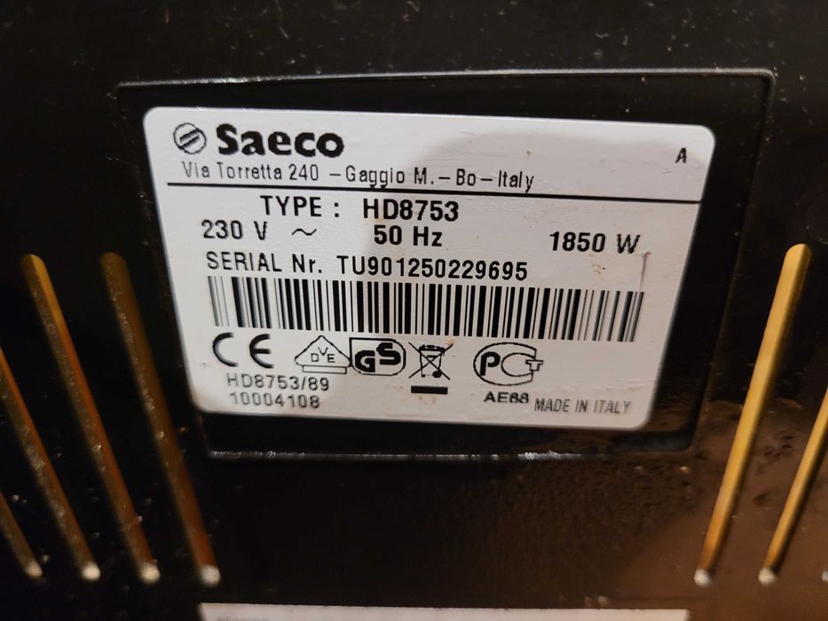 Ekspres do kawy saeco hd8753