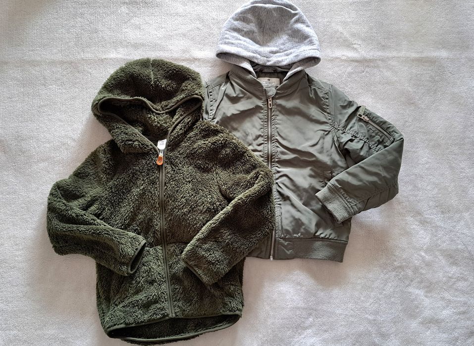 Kurtka przejściowa H&M r.122/128 + bluza