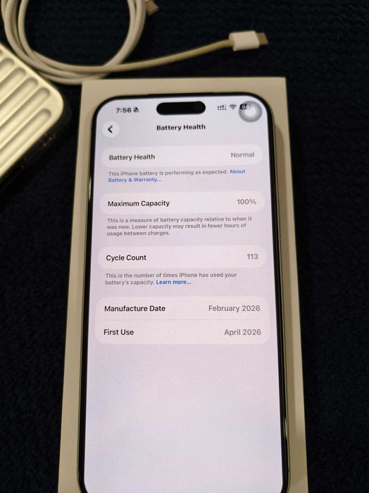 iPhone 17 Pro Max 256GB Prateado - Como Novo (6 Meses)