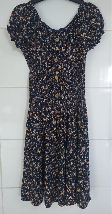 Vestido Florido Azul