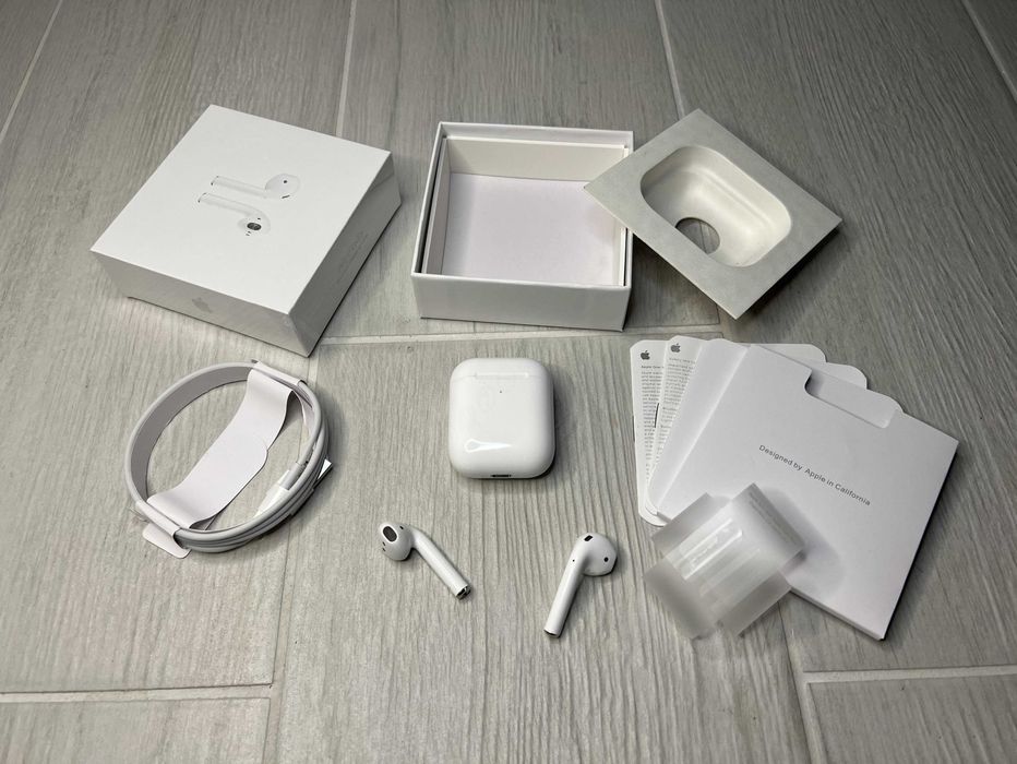 Бездротові навушники Аірподс 2 1в1 Топова новинка +чохол