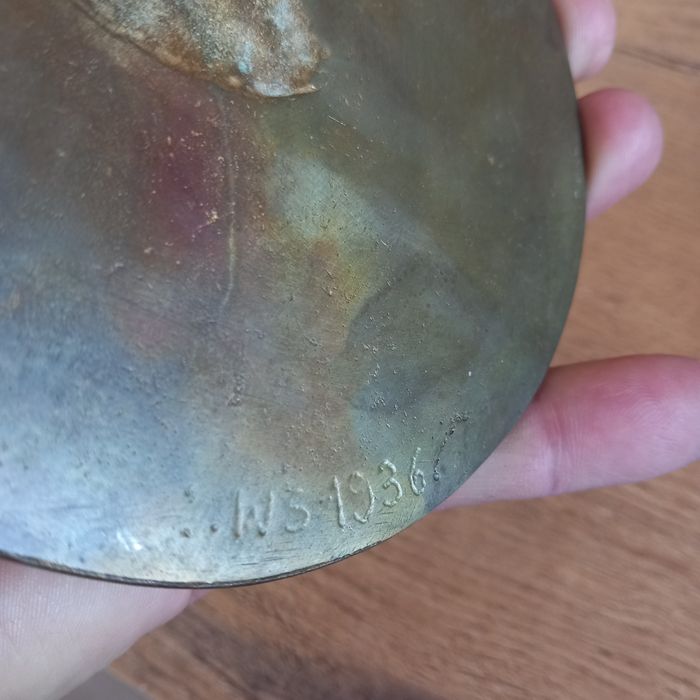 plakieta medalion Józefa Piłsudskiego 1936 r