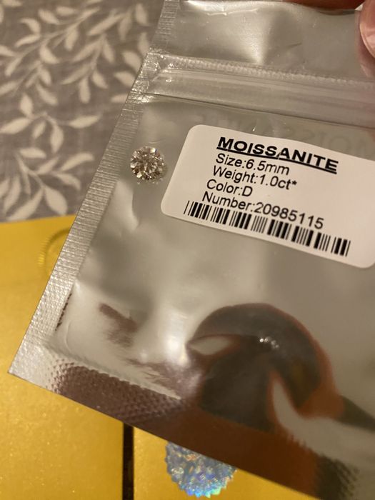 Moissanite qualidade VVS1 excelente