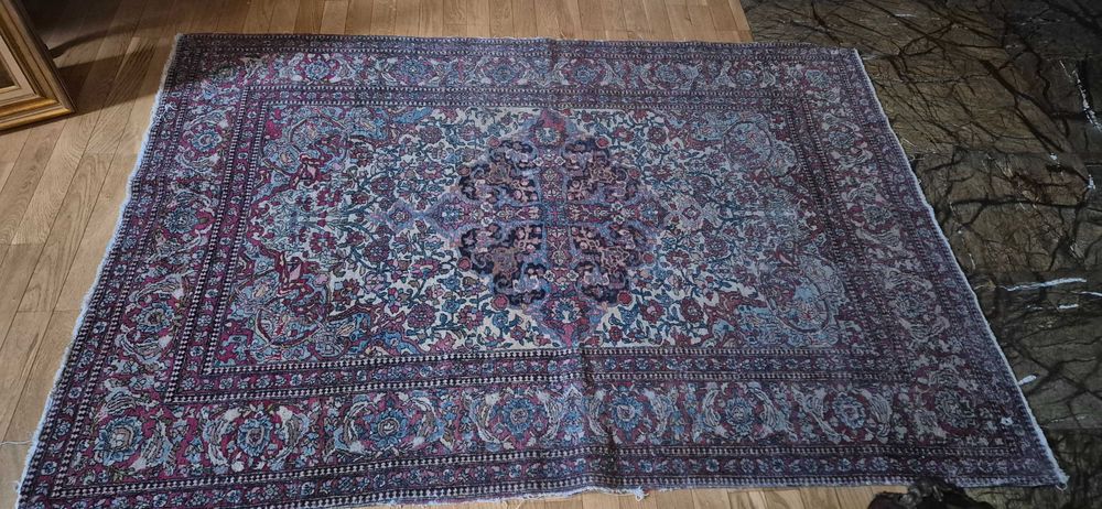 Unikat ekskluzywny zabytkowy perski dywan recznie tkany Keshan Kaszkan